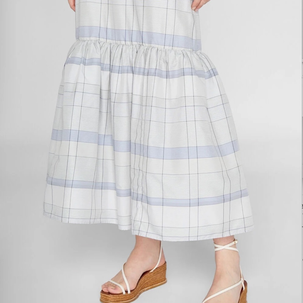 Novelty Plaid Skirt - Brand New - NEVER WORN - Blue Mix - Picture 3 of 4